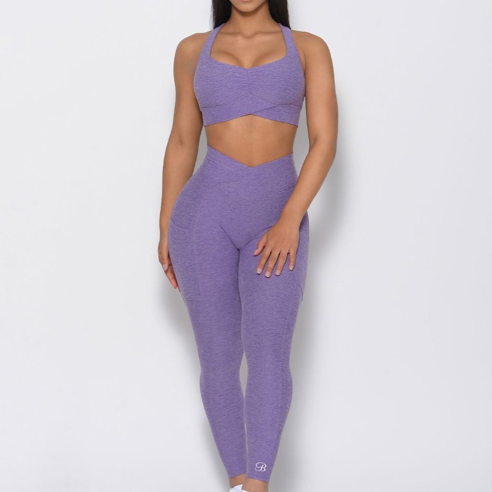 BOMBSHELL SPORTSWEAR CONTOUR LEGGINGS VIOLET MED